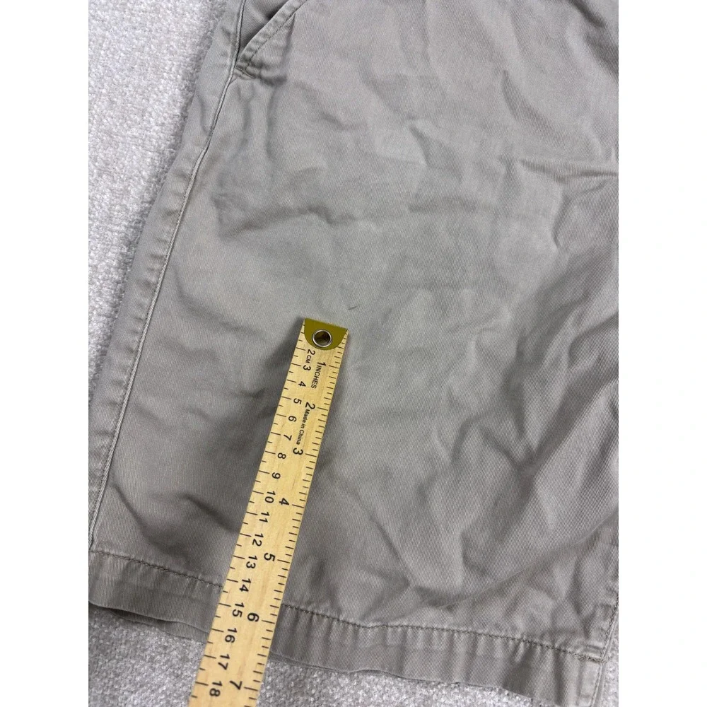 The North Face Mens Khaki Chino Shorts Size 34 Tan Cotton Outdoor Hiking